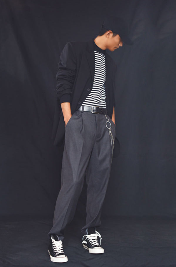 Buy Jainish Grey Cotton Tapered Fit Self Pattern Trousers for Mens Online @  Tata CLiQ
